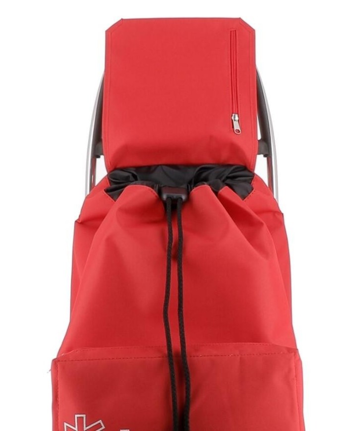 CARRO ROLSER SAQUET TERMO LN 4 RUEDAS ROJO