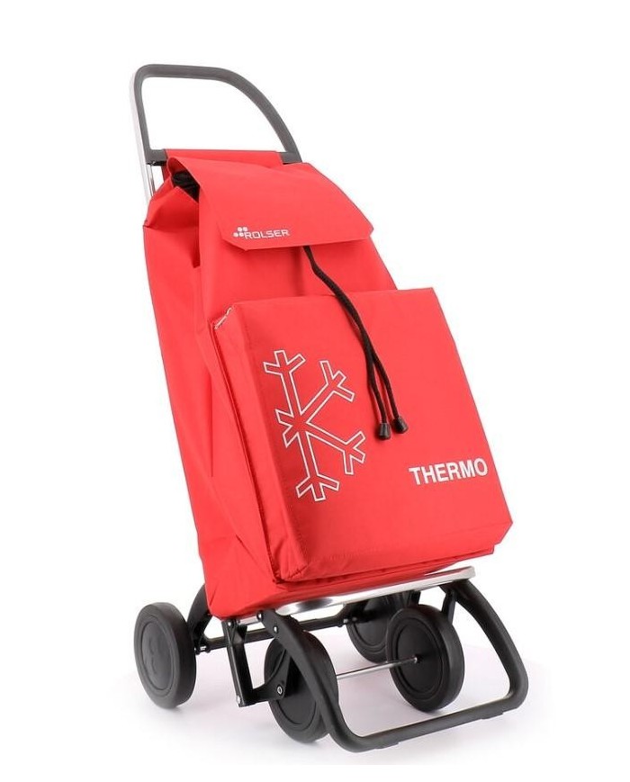 CARRO ROLSER SAQUET TERMO LN 4 RUEDAS ROJO