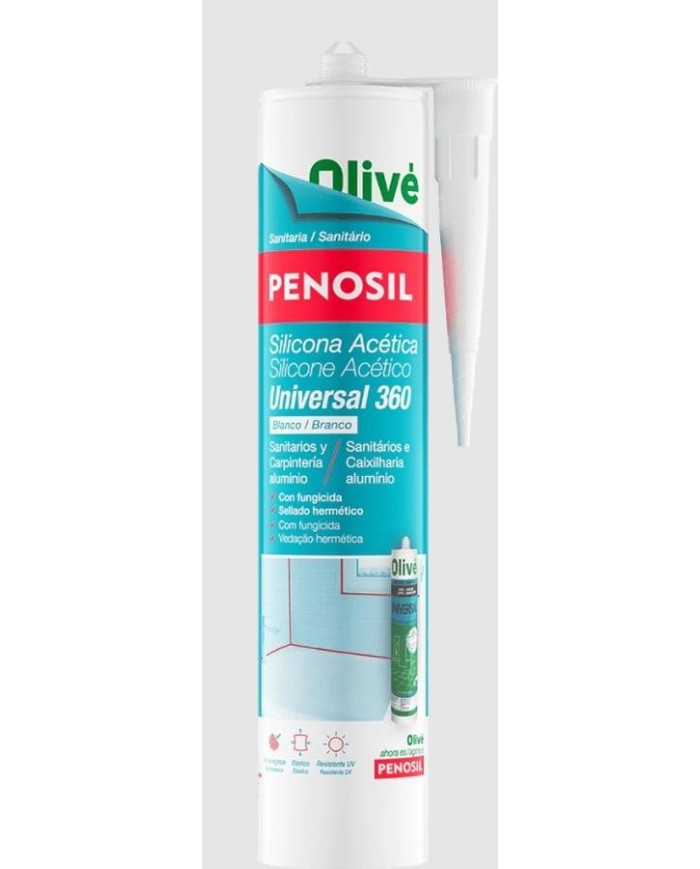 SILICONA ACIDA 280ML. NEGRA PENOSIL