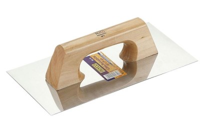 LLANA INOXIDABLE 300X150MM. MANGO MADERA ALYCO