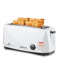 TOSTADORA SOGO 2 REBANADAS RANURA LARGA 1400W. TOS-SS-5485