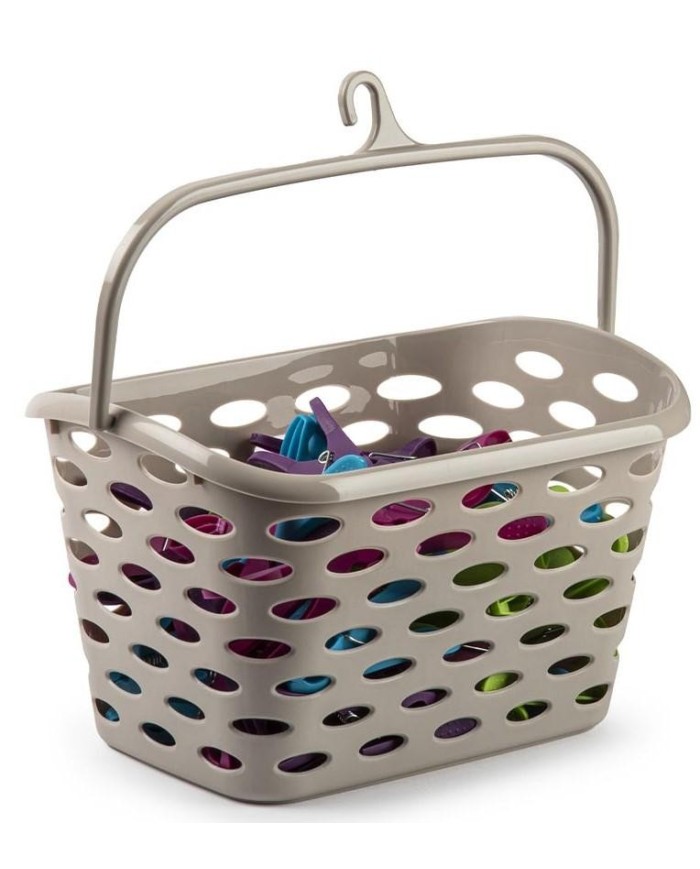 CESTA PINZAS PLASTICFORTE MOD. AIRE VRM 21X26X15CMS.  141871A
