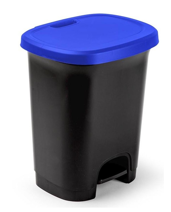 CUBO BASURA PLASTICO PLASTICFORTE C/PEDAL AZUL 27 LTS. 1418353