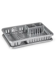 ESCURREPLATOS PLASTICO BLANCO 65CM CON REGLETA SAUVIC