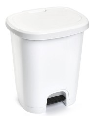 CUBO BASURA PLASTICO PLASTICFORTE C/PEDAL NEGRO 27 LTS. 1206102