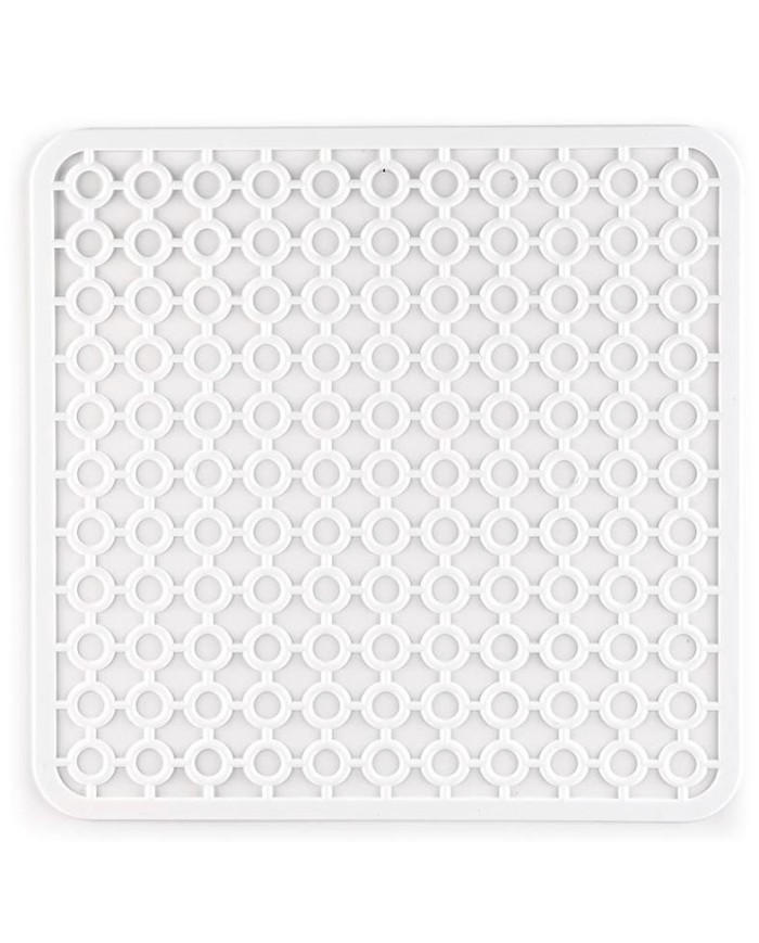SALVAPLATOS CUADRADO KENYA BLANCO 30X30CM. PLASTIFORTE