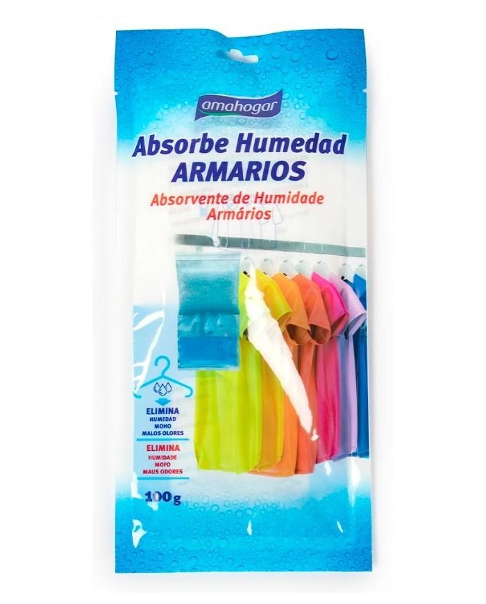 ELIMINADOR HUMEDAD ARMARIOS AMAHOGAR BOLSA 100GR.