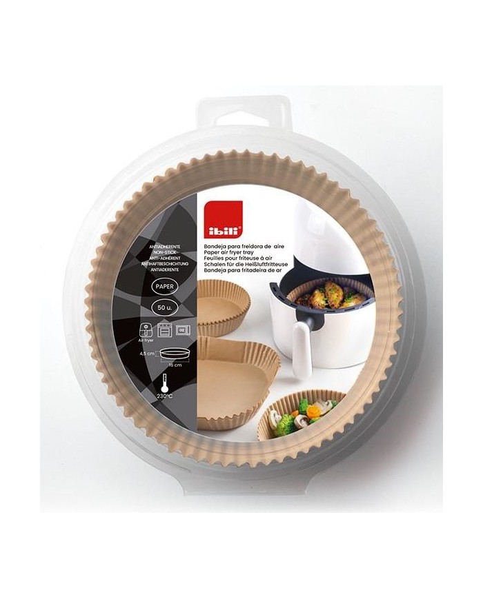 BANDEJA DESECHABLE IBILI PARA FREIDORA 16CMS. 50U