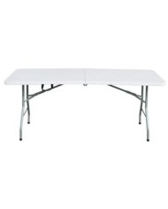 MESA PLEGABLE BLANCA RECTANGULAR 1'8MTS. GUMHA