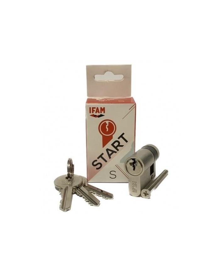 CILINDRO IFAM START-S NIQUEL 60MM. 30X30 LEVA CORTA