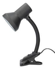 FLEXO SOBREMESA CON PINZA GSC SAIDU E27 40W. NEGRO