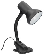 FLEXO SOBREMESA CON PINZA GSC SAIDU E27 40W. NEGRO