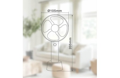 VENTILADOR DE MANO RECARGABLE BLANCO BLANCO GSC