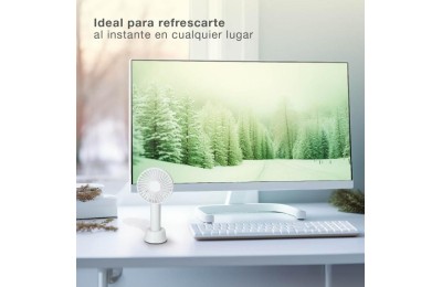 VENTILADOR DE MANO RECARGABLE BLANCO BLANCO GSC