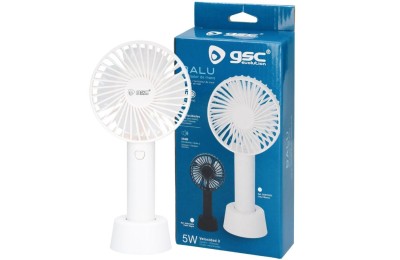 VENTILADOR DE MANO RECARGABLE BLANCO BLANCO GSC