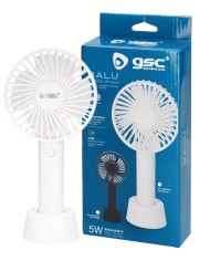 VENTILADOR DE MANO GSC RECARGABLE BLANCO 300010023