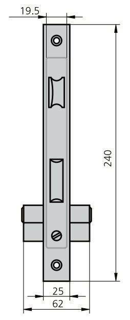 CERRADURA YALE Nº124HPR 100MM