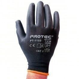 GUANTES POLIURETANO NEGRO  (12U)