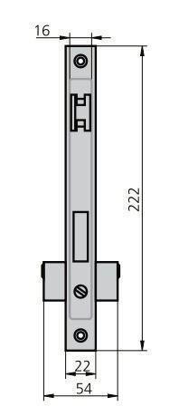 CERRADURA INOXIDABLE AMIG CORTAFUEGO MODELO 6572