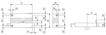 CILINDRO IFAM LATON 1000WX 60 MM. 30X30 LEVA CORTA