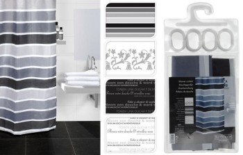 CORTINA DE DUCHA BATHROOM SOLUTION 180X180 CMS. 4AS