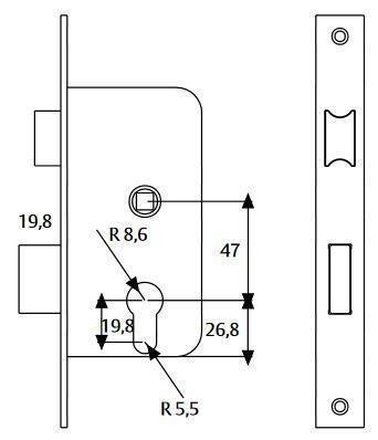 CILINDRO SEGURIDAD UCEM NIQUELADO LEVA LARGA MOD:UAB:30-30