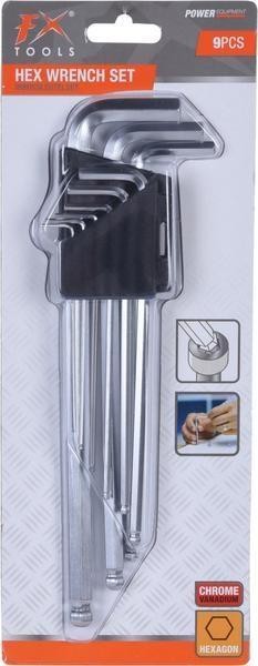 LLAVE ALLEN HEXAGONALES FXTOOLS JUEGO 9 UNID.