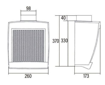 EXTRACTOR CATA DE HUMO COCINA MODELO 500