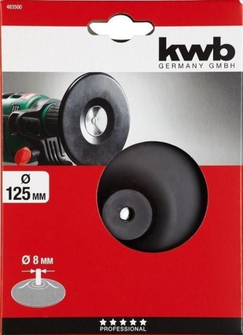 PLATO DE APOYO CAUCHO PARA TALADRO 125 MM. KWB