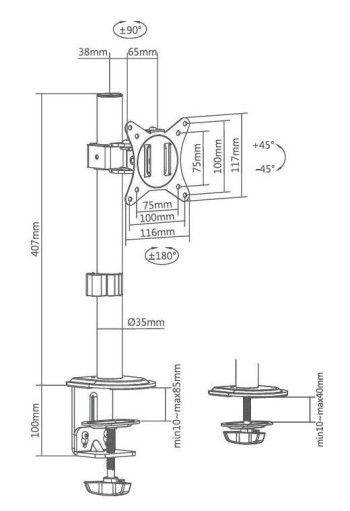 SOPORTE UNIVERSAL MONITOR 17-32"