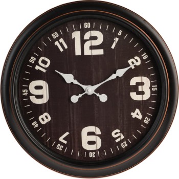 RELOJ PARED MADERA 2ASS CLR 40'5CMS.