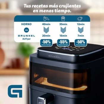 FREIDORA AIRE CALIENTE GRUNKEL NEGRA 6'0 LTS. 1400W.