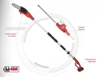 CORTASETOS/MINI MOTOSIERRA STAYER TELESCOP. 18V. L2022