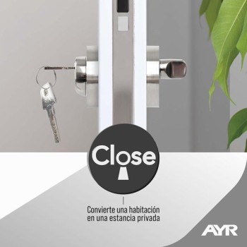 CONDENA SISTEMA CLOSE AYR NIQUEL SATINADO