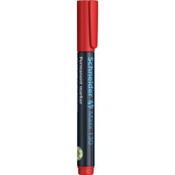 MARCADOR PERMANENTE SCHNEIDER PUNTA REDONDA ROJO 1-3MM.