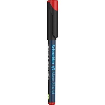 MARCADOR PERMANENTE SCHNEIDER PUNTA FINA ROJO 1MM.