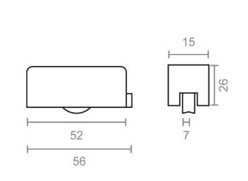 RODAMIENTO VENTANA ALUMINIO RD21 56X15X26MM. MICEL