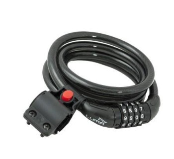 CABLE CANDADO ANTIROBO ESPIRAL LUMA COMBINACION 150CMS. DIAM-8