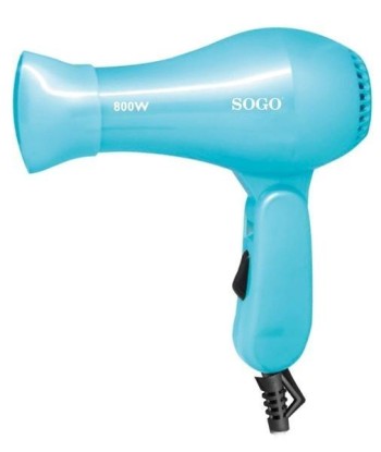 SECADOR DE PELO DE VIAJE SOGO  800 W. AZUL