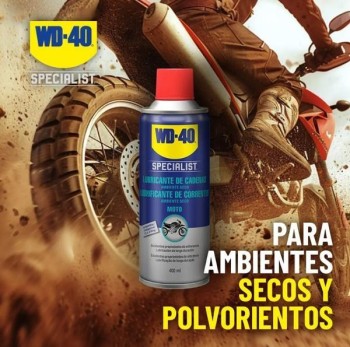 LUBRICANTE WD40 SPECIALIST MOTO CADENAS 400 ML.