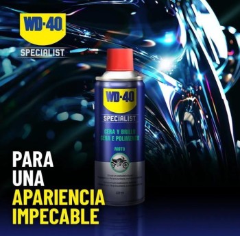 BRILLO CERA WD40 SPECIALIST MOTO 400 ML.