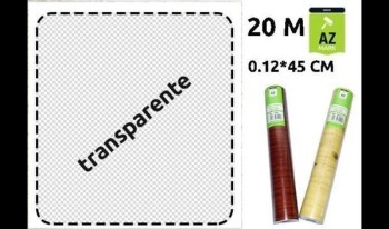 PLASTICO FORRATODO ADH. TRANSPARENTE 45CMS.R/20 MTS.