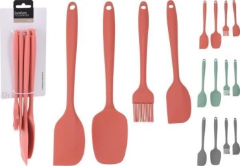 UTENSILIOS DE COCINA SILICONA EXCELLENTH (4 PZAS.)