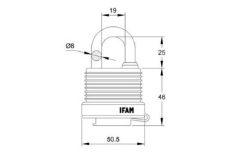 CANDADO IFAM INTEMPERIE WP (BLISTER)