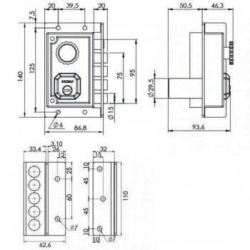 CERRADURA YALE Nº 56CP 60MM