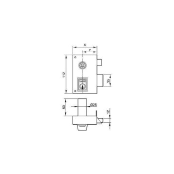 CERRADURA YALE Nº 56CP 70MM