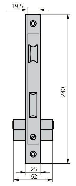 CERRADURA YALE Nº124HP 100MM