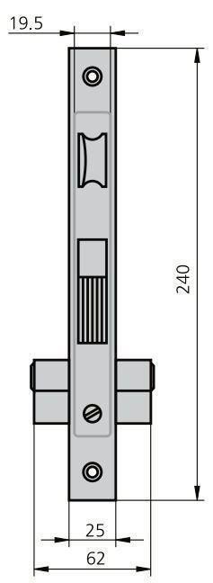 CERRADURA YALE Nº125HP 100MM