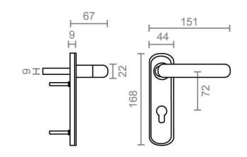 CERRADURA YALE Nº125HP 100MM