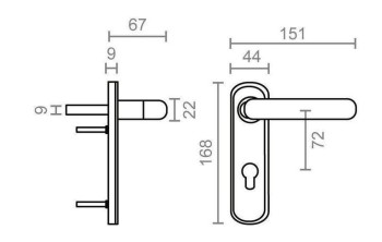 CERRADURA YALE Nº125HP 120MM